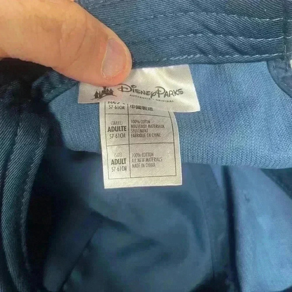 Disney Parks Official Mickey Mouse Embroidered Hat Corduroy Blue nice collector - Picture 3 of 5